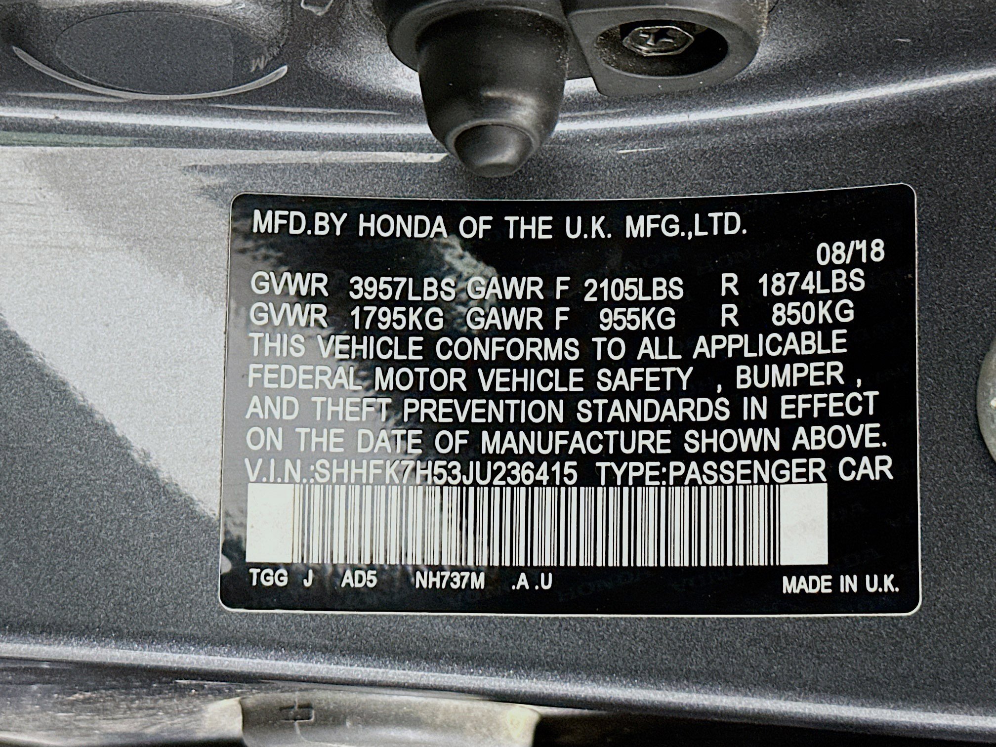Used 2018 Honda Civic EX image 12