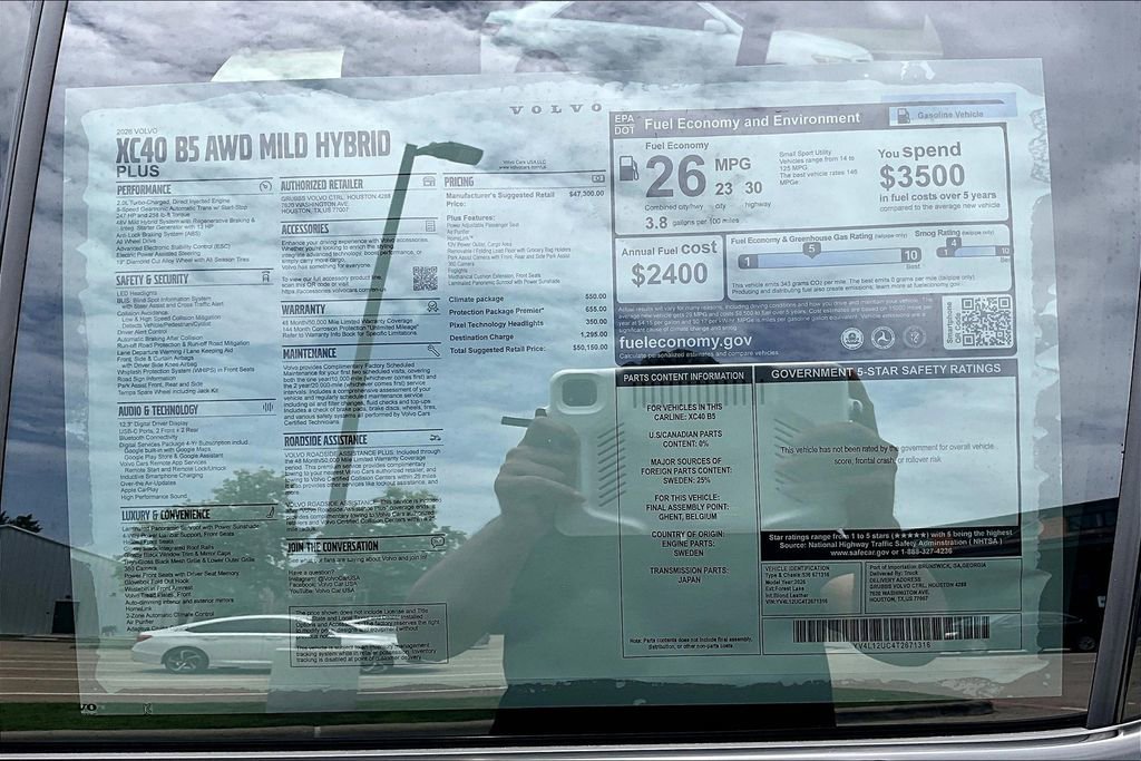 New 2026 Volvo XC40 B5 Plus w/ Protection Package Premier image 31