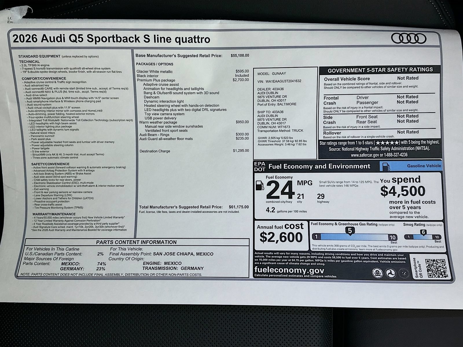 New 2026 Audi Q5 Premium Plus AWD/4WD image 48