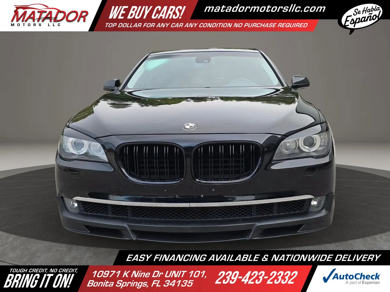 Used 2009 BMW 750i w/ Sport Pkg RWD image 2