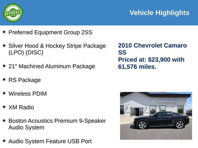 Used 2010 Chevrolet Camaro SS w/ RS Package RWD image 2