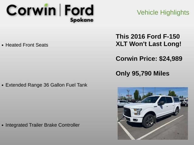 Used 2016 Ford F150 XLT w/ Equipment Group 302A Luxury AWD/4WD image 18