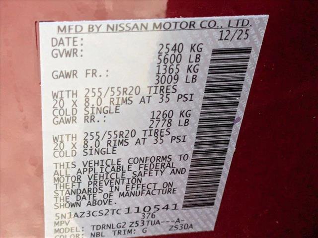 New 2026 Nissan Murano SL image 16