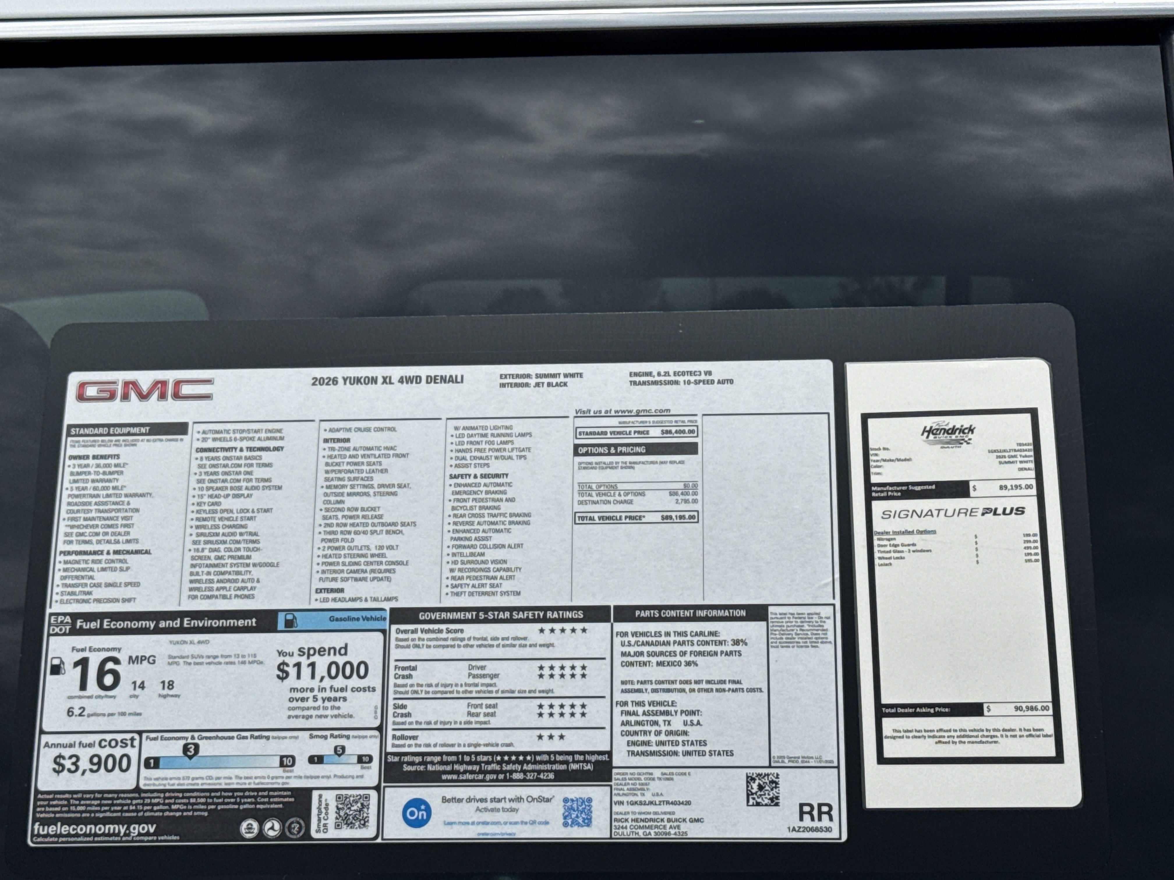 New 2026 GMC Yukon XL Denali AWD/4WD image 37