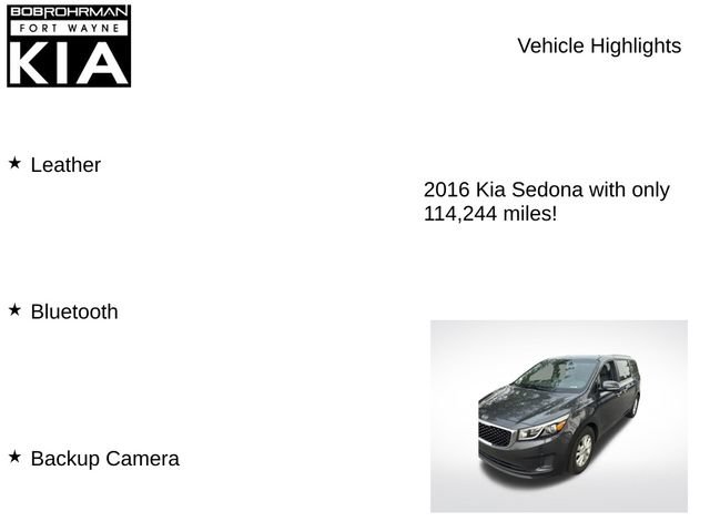 Used 2016 Kia Sedona LX w/ LX Essentials Premium Package FWD image 7