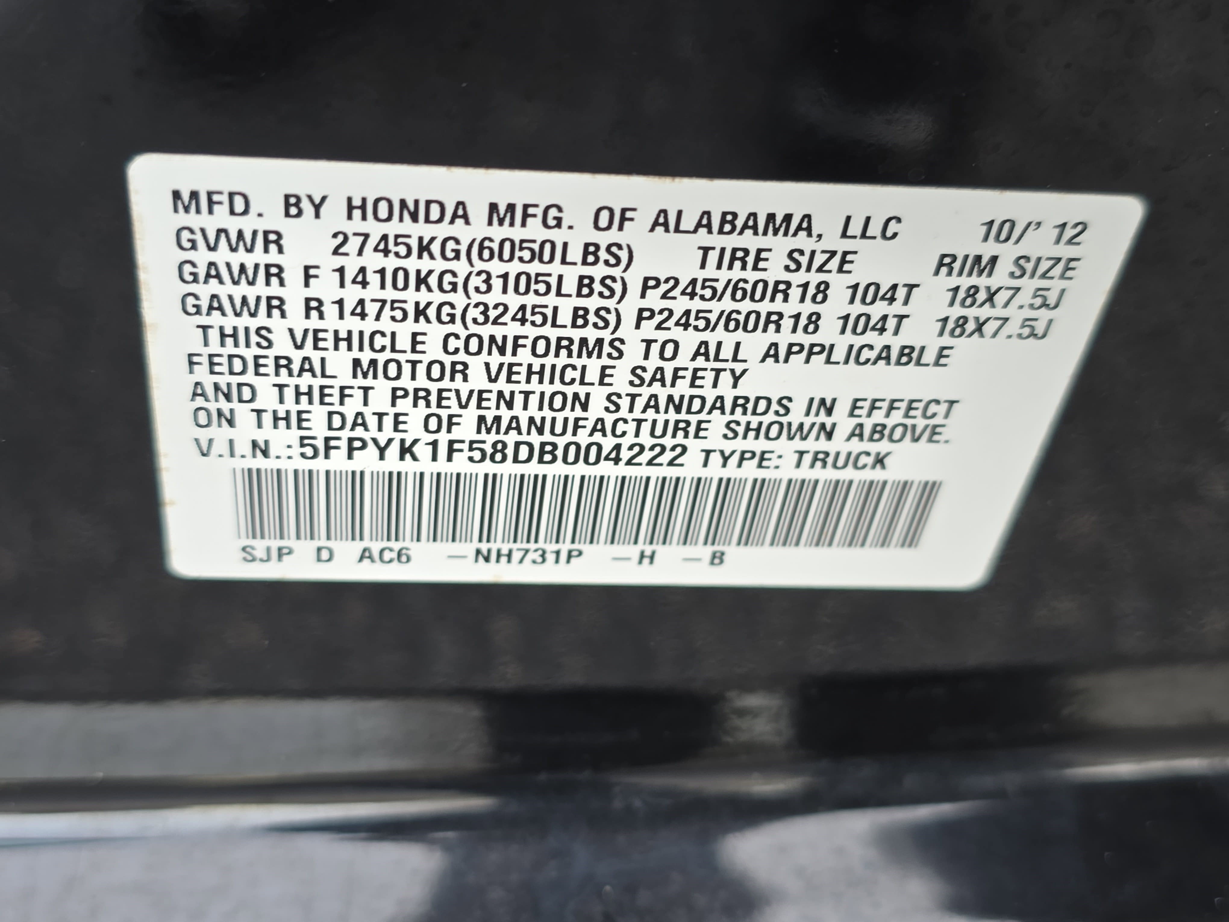 Used 2013 Honda Ridgeline RTL image 36