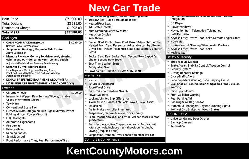 Used 2018 GMC Yukon XL Denali w/ Open Road Package image 1