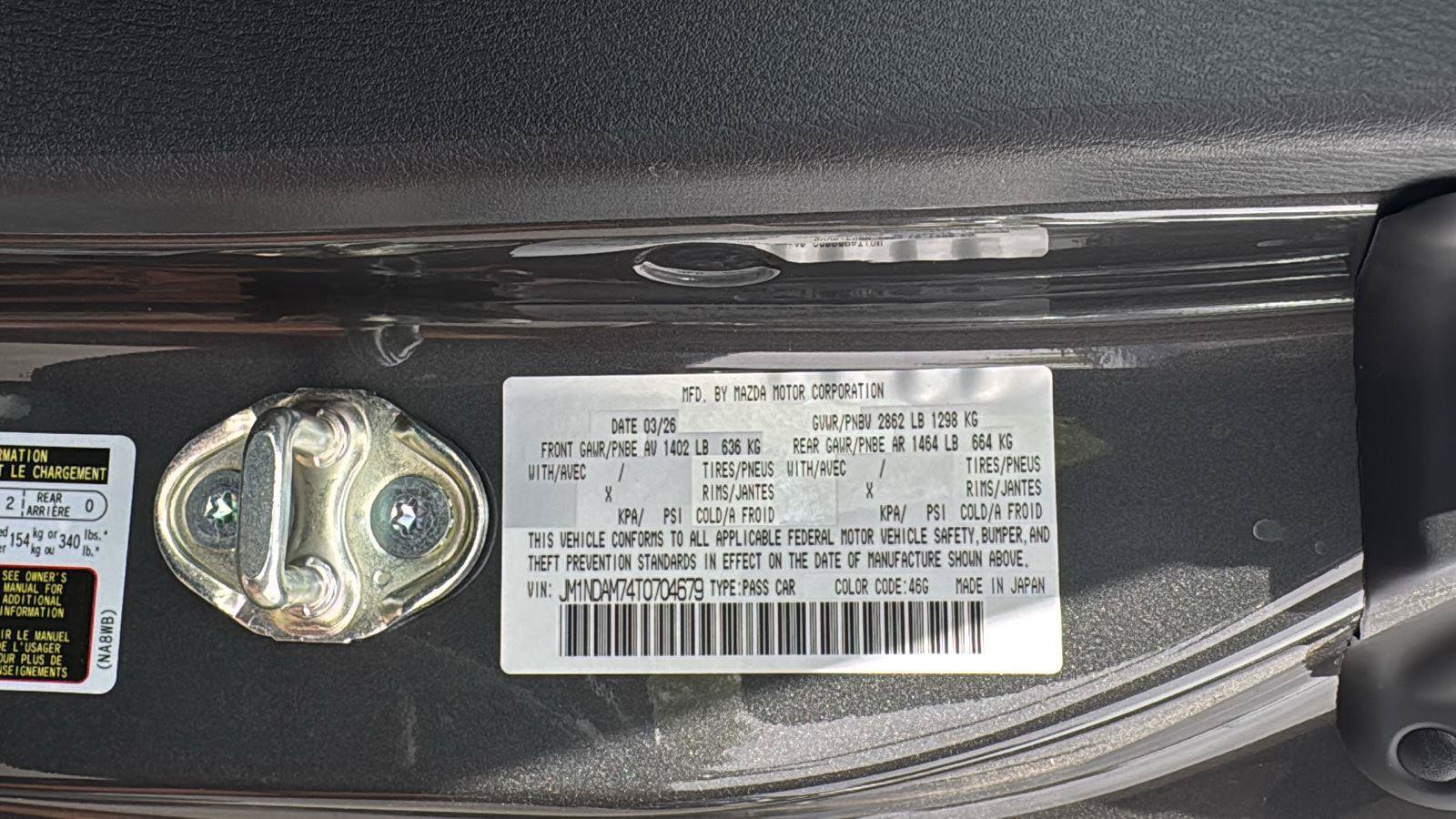New 2026 MAZDA MX-5 Miata RF Grand Touring w/ Weather Package RWD image 21