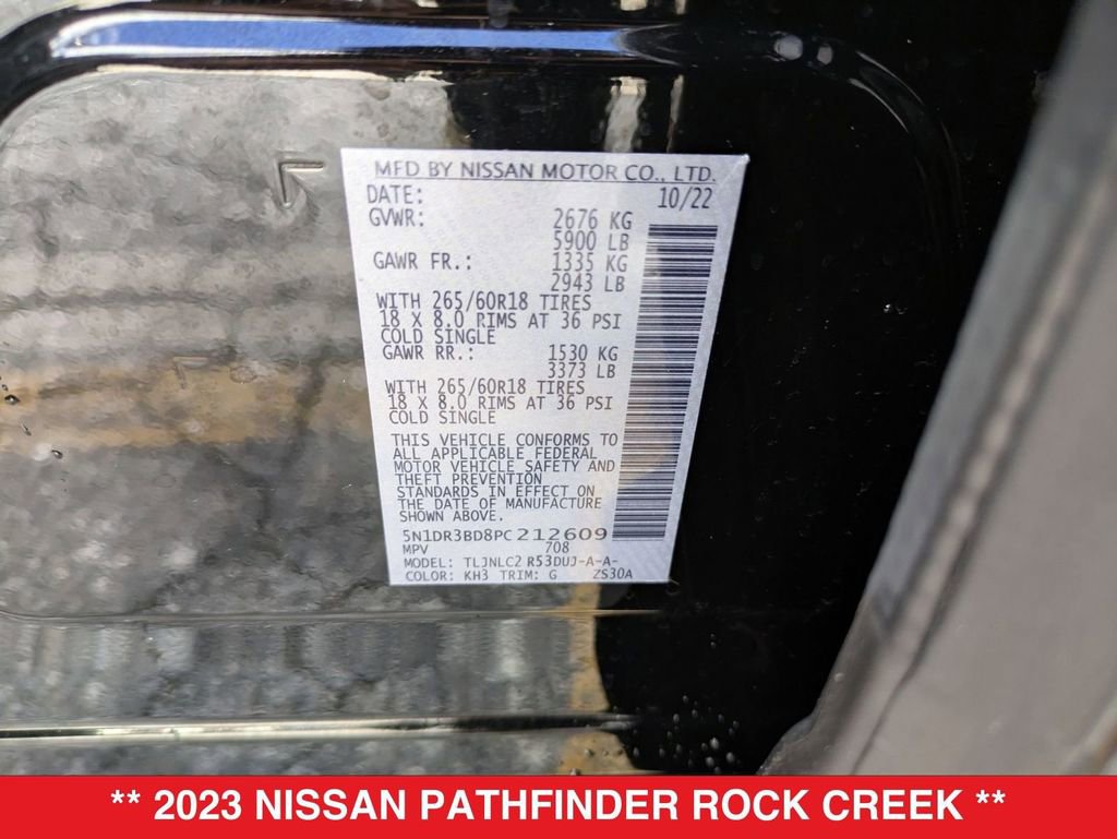 Certified 2023 Nissan Pathfinder Rock Creek image 38