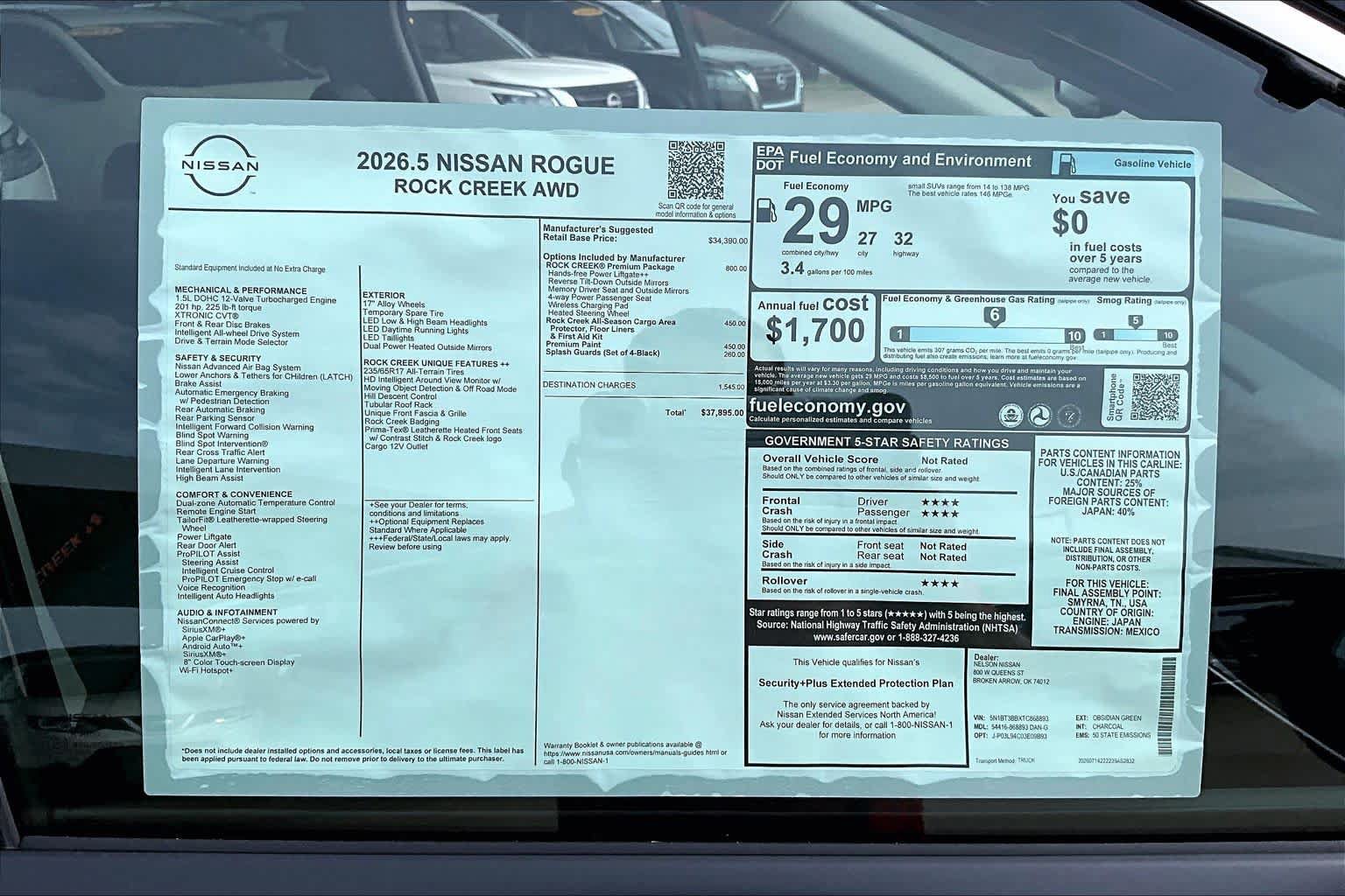 New 2026 Nissan Rogue SV w/ Rock Creek Premium Package AWD/4WD image 18