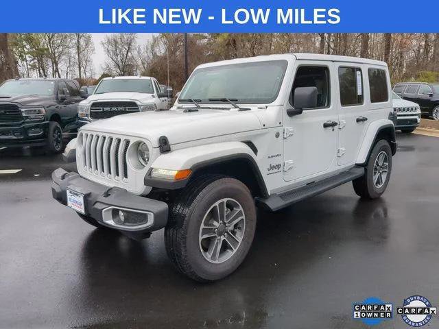 Certified 2023 Jeep Wrangler Unlimited Sahara w/ LED Lighting Group AWD/4WD image 1