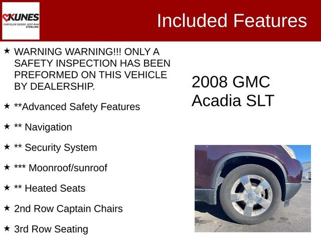 Used 2008 GMC Acadia SLT image 2