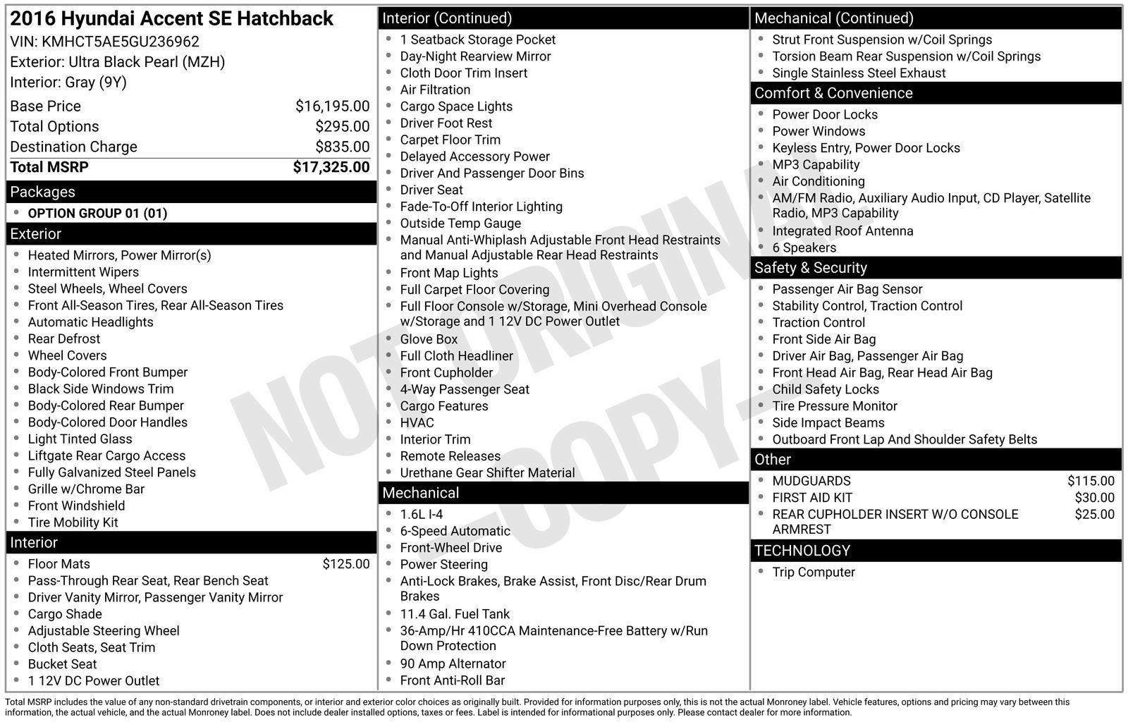 Used 2016 Hyundai Accent SE FWD image 6