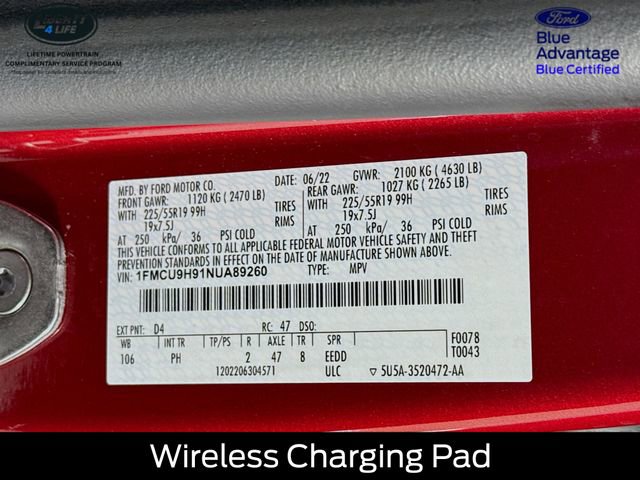 Certified 2022 Ford Escape SEL w/ SEL Stealth AWD Package image 35