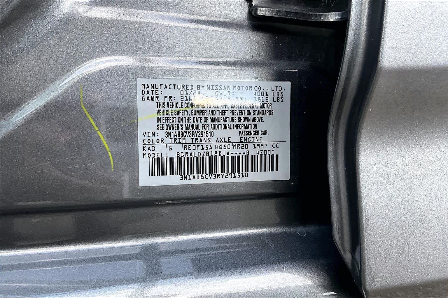 Certified 2024 Nissan Sentra SV FWD image 33