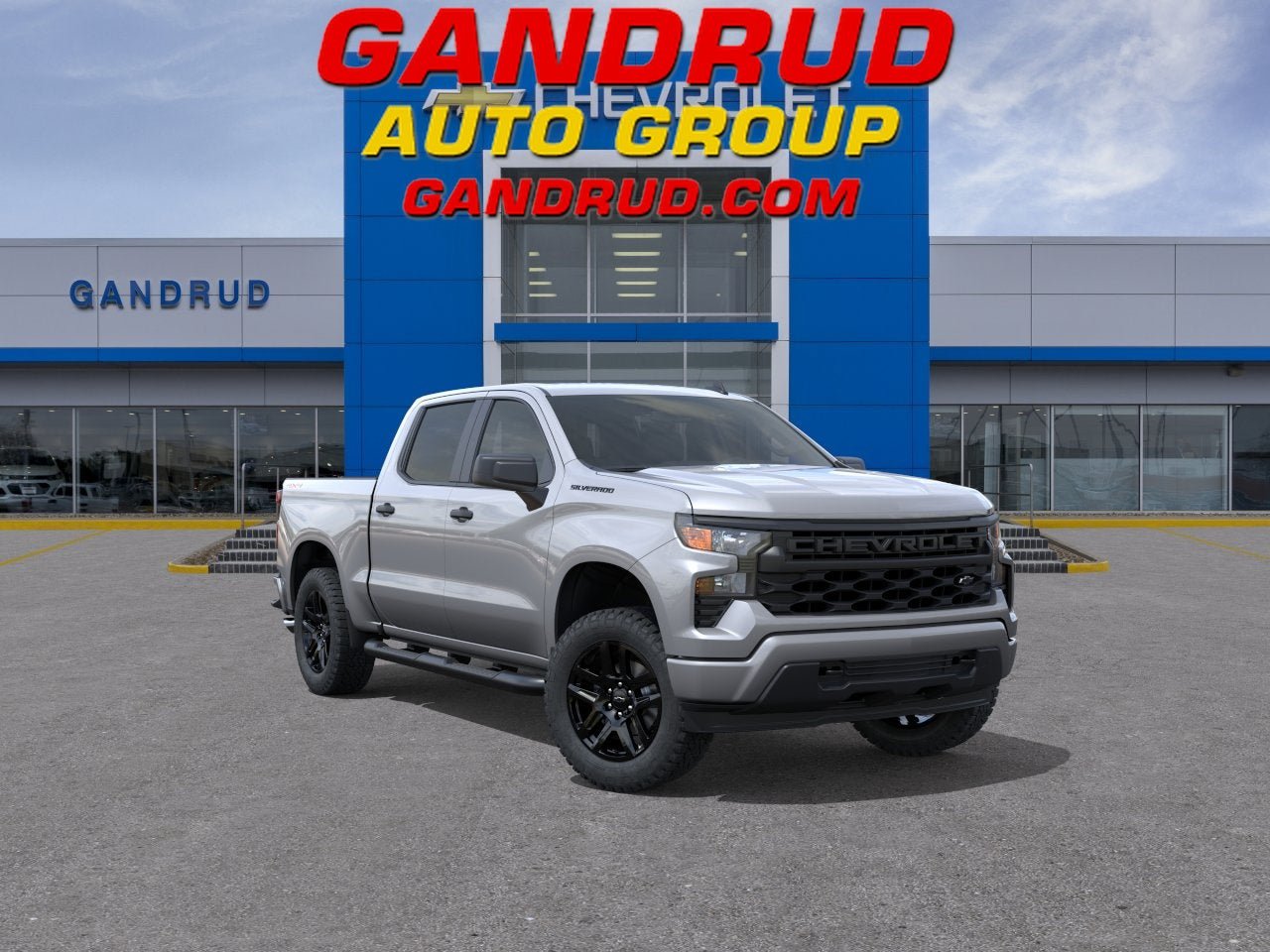 New 2026 Chevrolet Silverado 1500 Custom w/ Turbomax Blackout Package AWD/4WD image 1