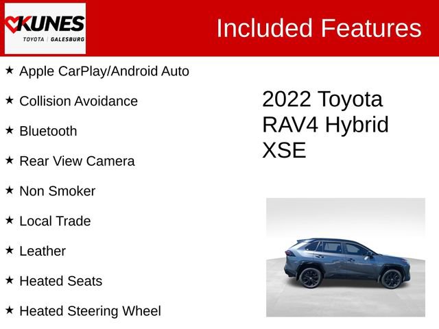 Used 2022 Toyota RAV4 XSE w/ XSE Grade Weather Package AWD/4WD image 2