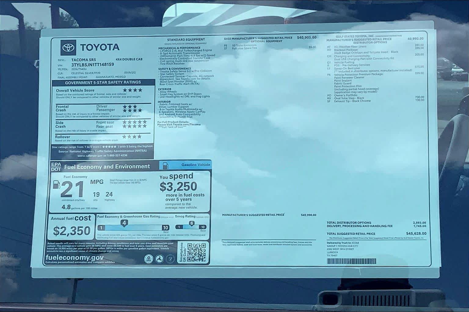 New 2026 Toyota Tacoma SR5 AWD/4WD image 22