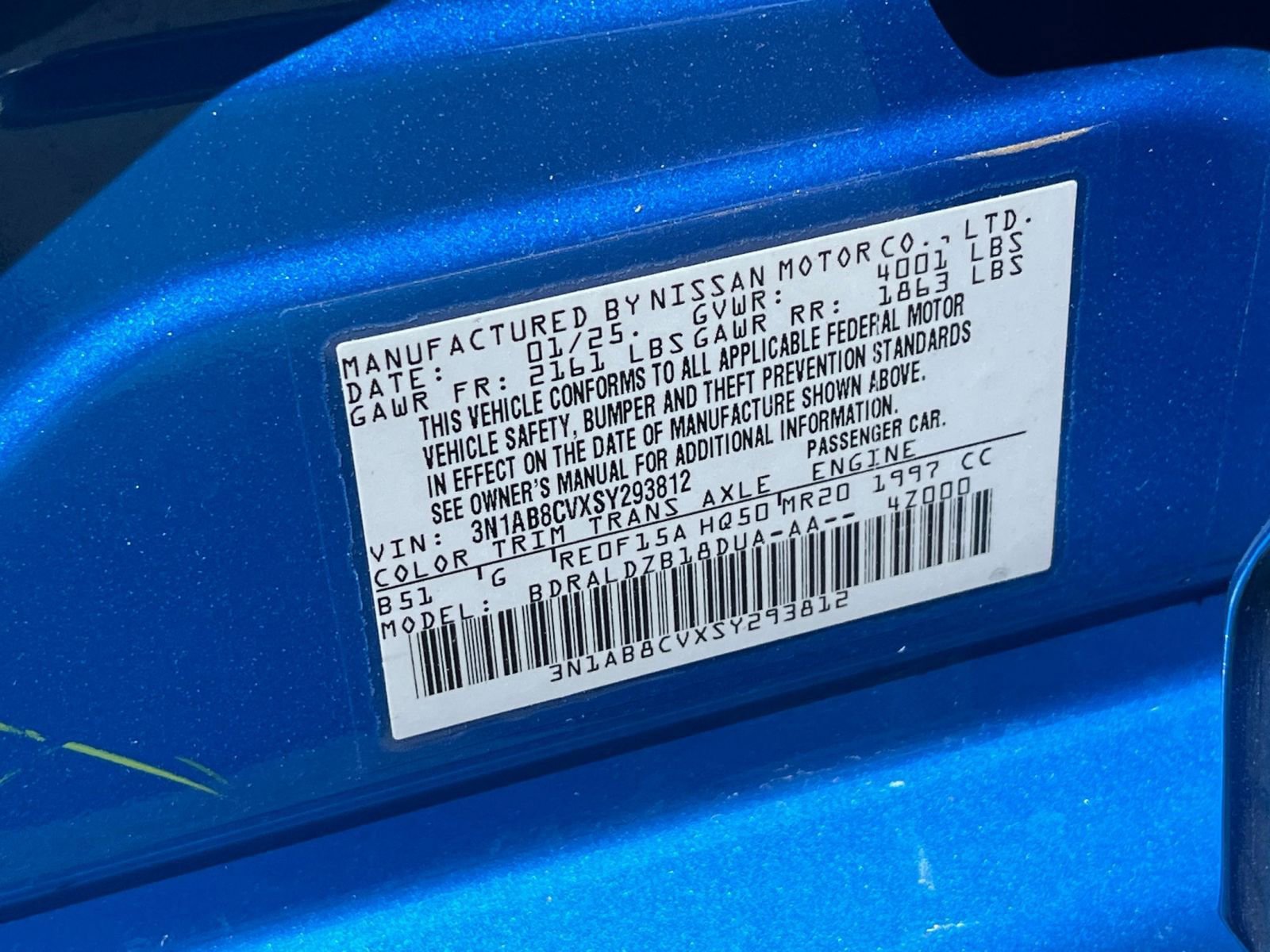 Used 2025 Nissan Sentra SV FWD image 28