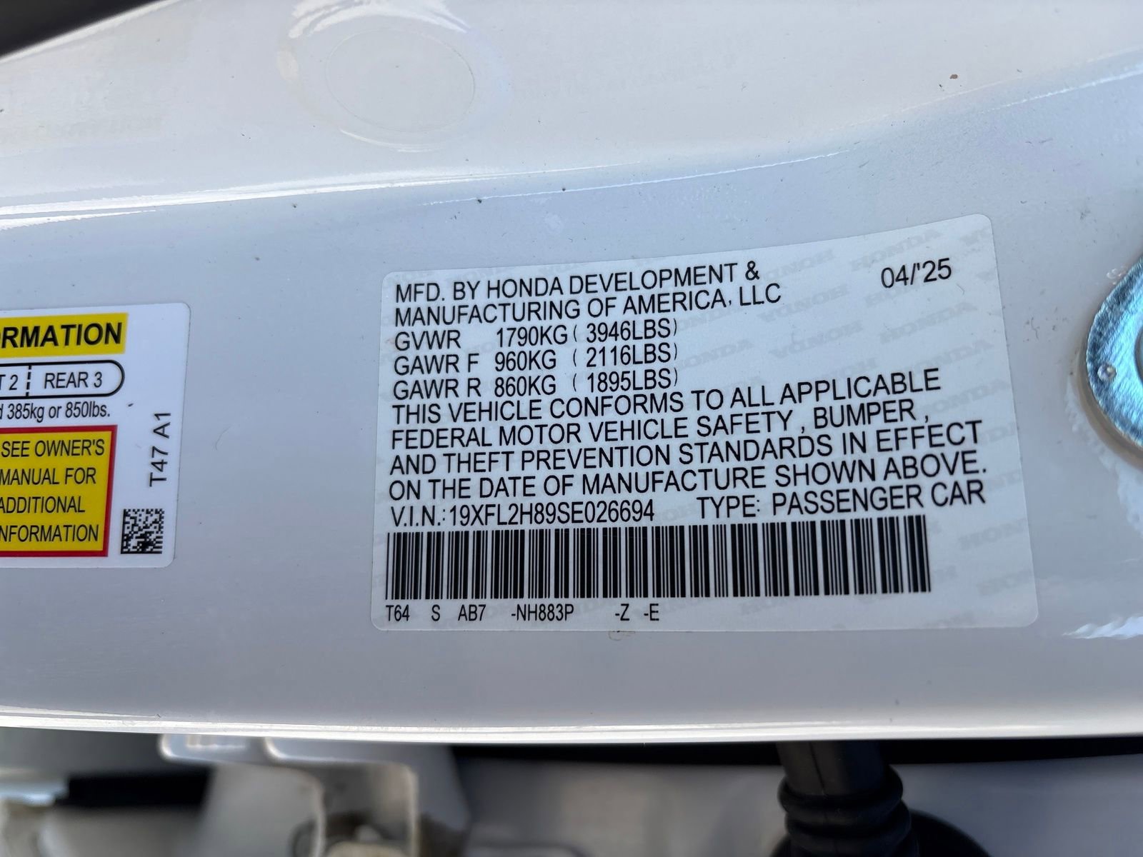 Used 2025 Honda Civic Sport image 30