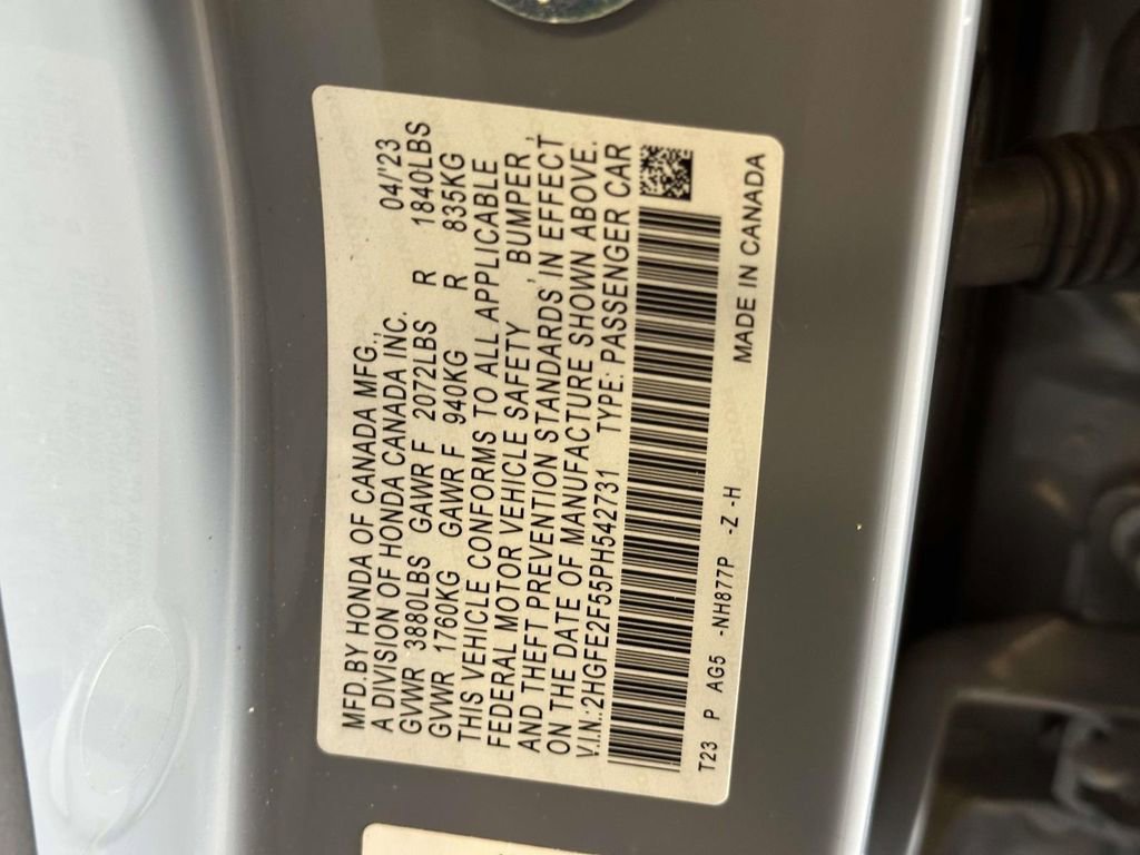 Used 2023 Honda Civic Sport image 19