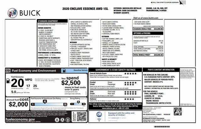 Used 2020 Buick Enclave Essence image 3