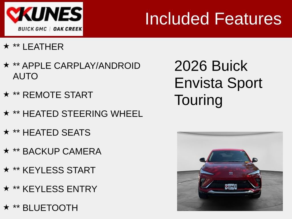 Used 2026 Buick Envista Sport Touring w/ Convenience I Package FWD image 2