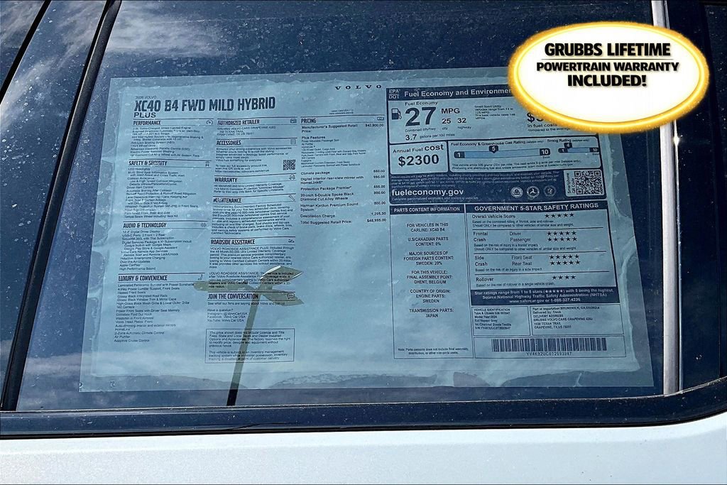 New 2026 Volvo XC40 B4 Plus w/ Protection Package Premier image 26