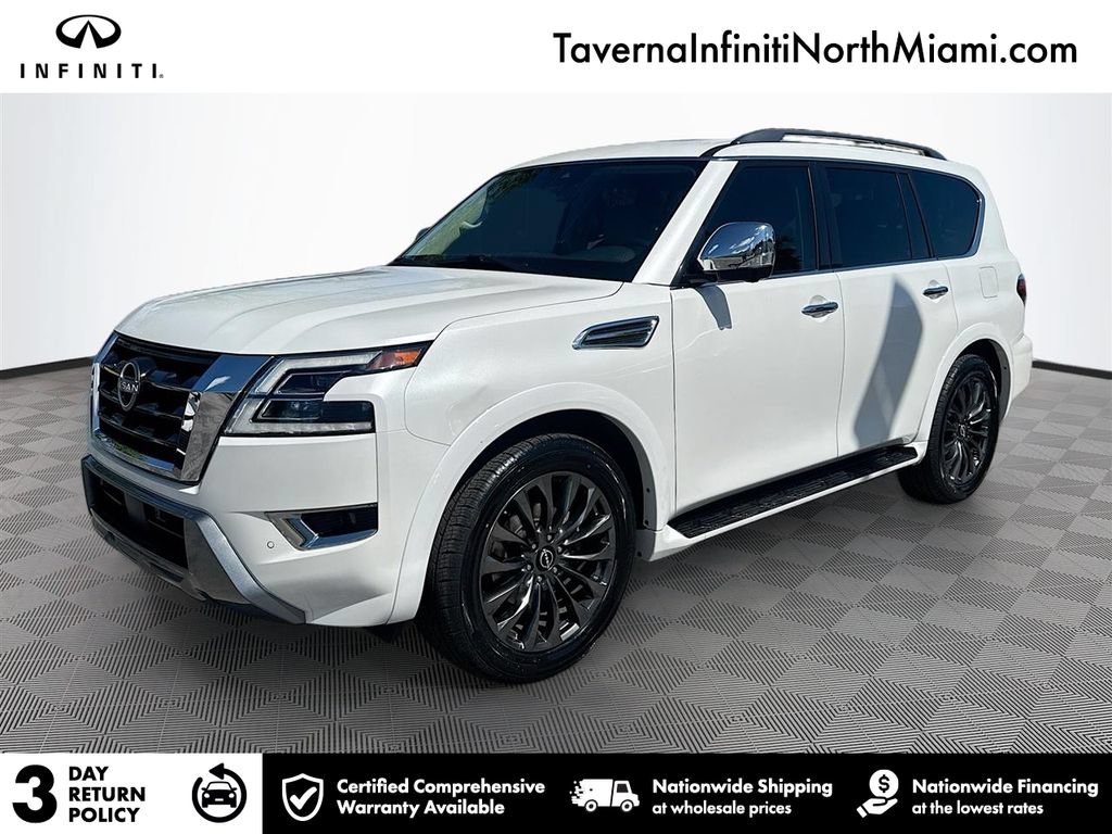 Used 2023 Nissan Armada Platinum w/ Captain's Chairs Package
