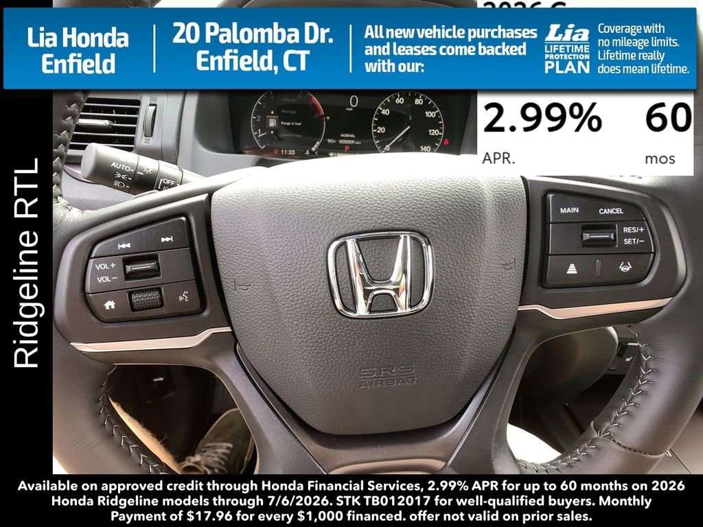 New 2026 Honda Ridgeline RTL image 16
