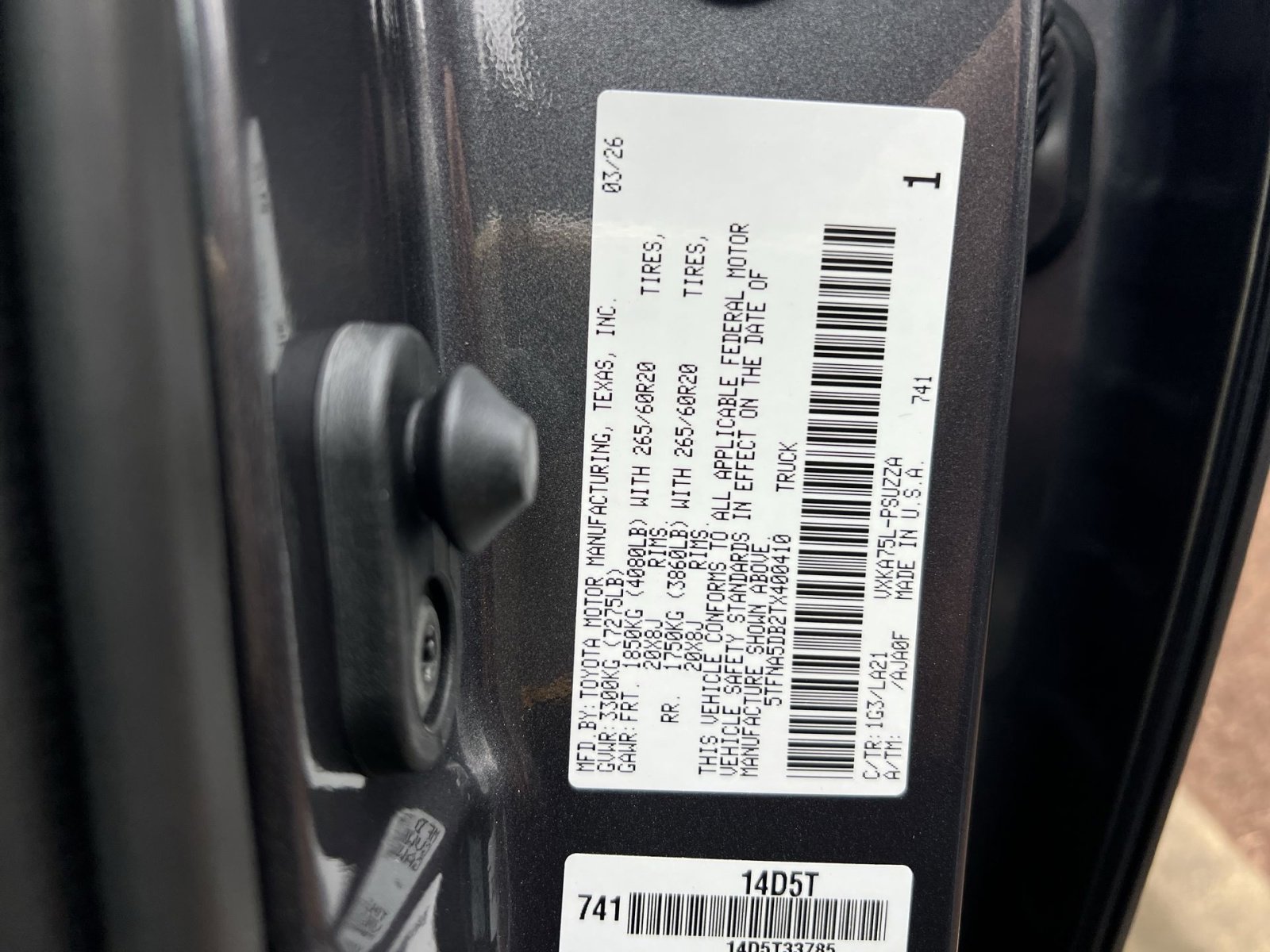 New 2026 Toyota Tundra Platinum image 21