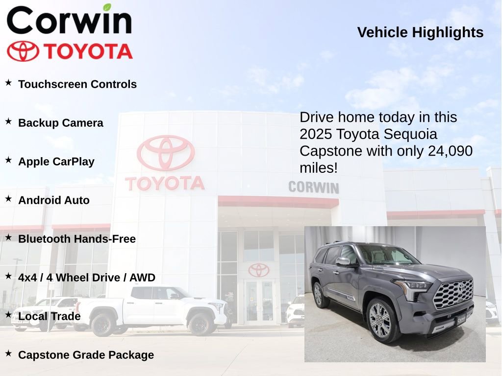 Used 2025 Toyota Sequoia Capstone AWD/4WD image 7
