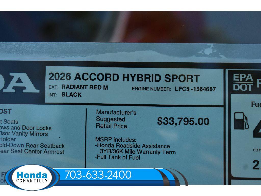 New 2026 Honda Accord Hybrid Sport image 38