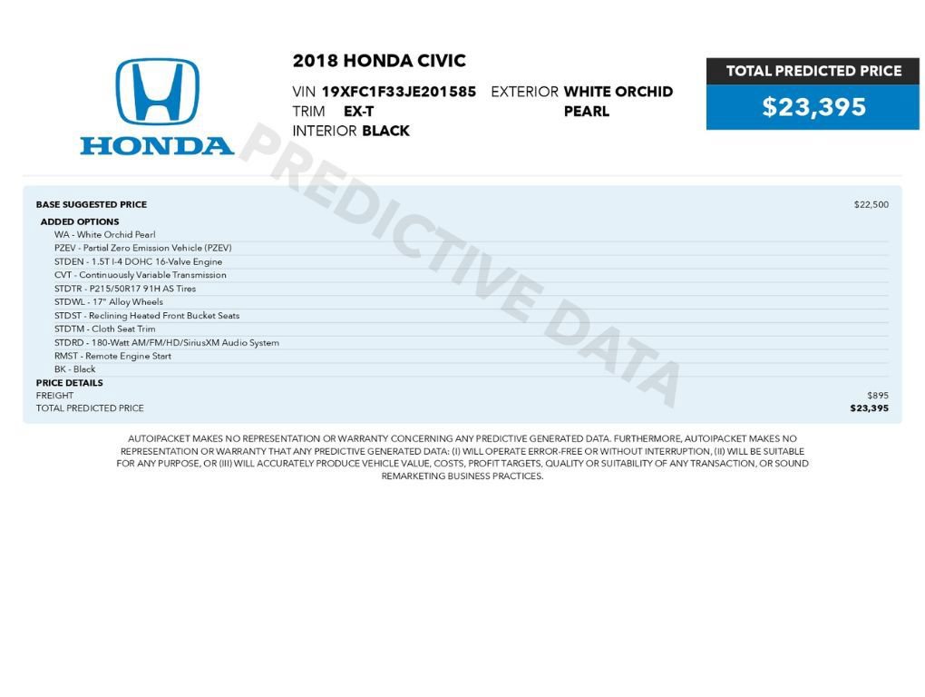 Used 2018 Honda Civic EX-T image 2