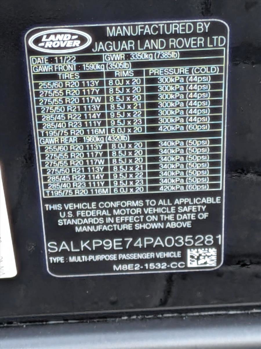 Certified 2023 Land Rover Range Rover SE AWD/4WD image 26
