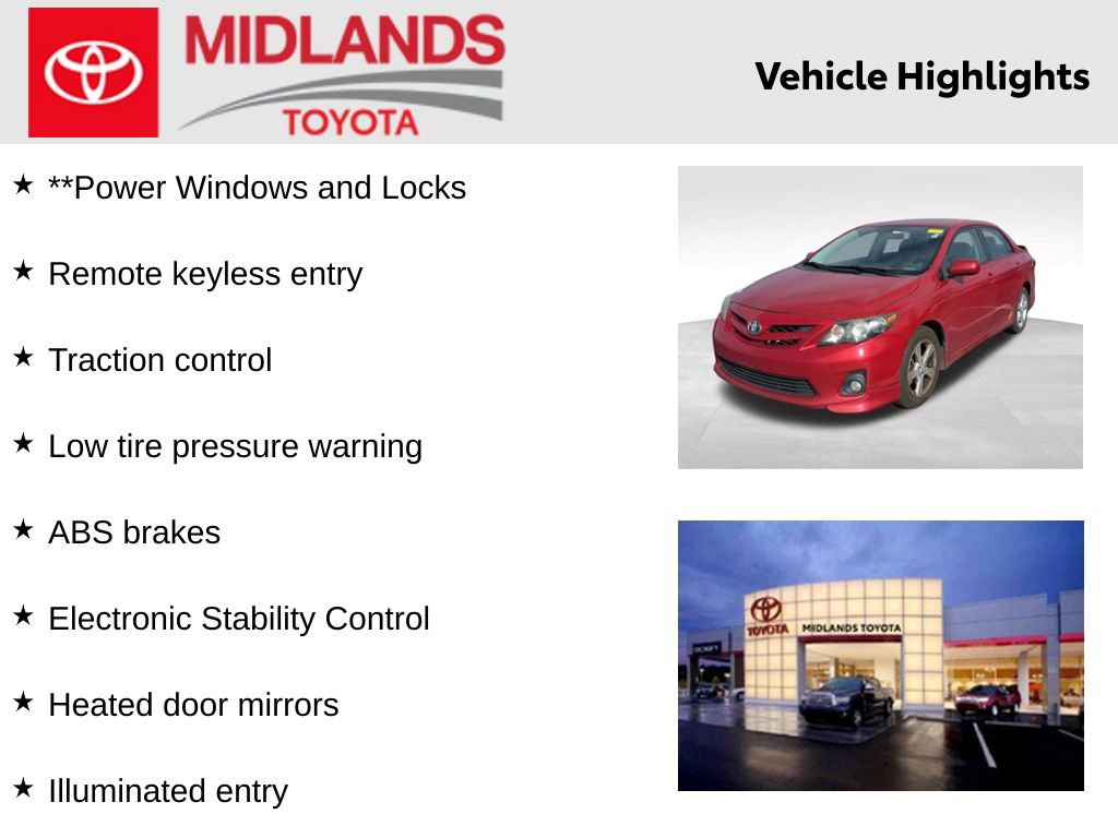 Used 2013 Toyota Corolla S image 2