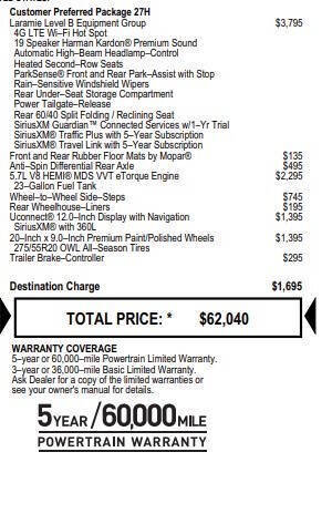 Used 2021 RAM 1500 Laramie AWD/4WD image 12