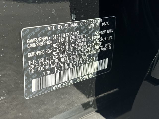New 2026 Subaru Outback Touring XT AWD/4WD image 30