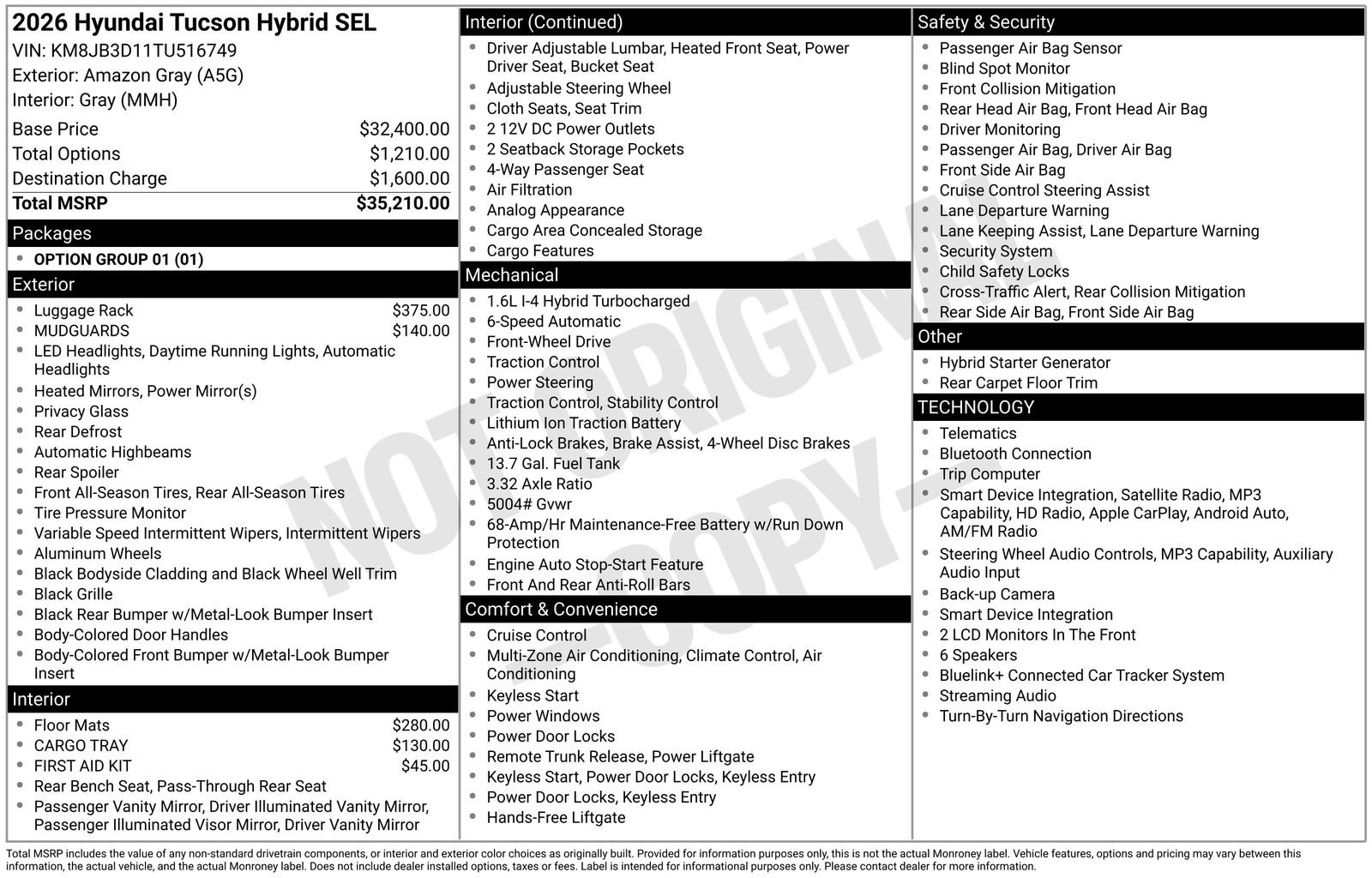 New 2026 Hyundai Tucson SEL FWD image 21