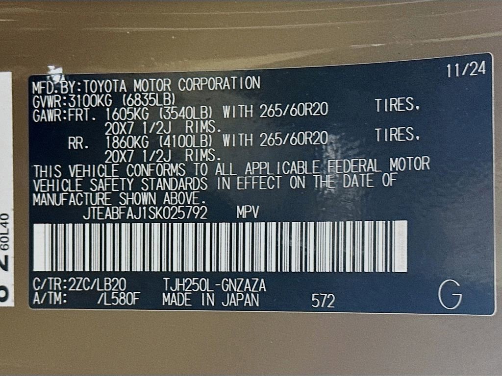 Used 2025 Toyota Land Cruiser w/ Premium Package image 36