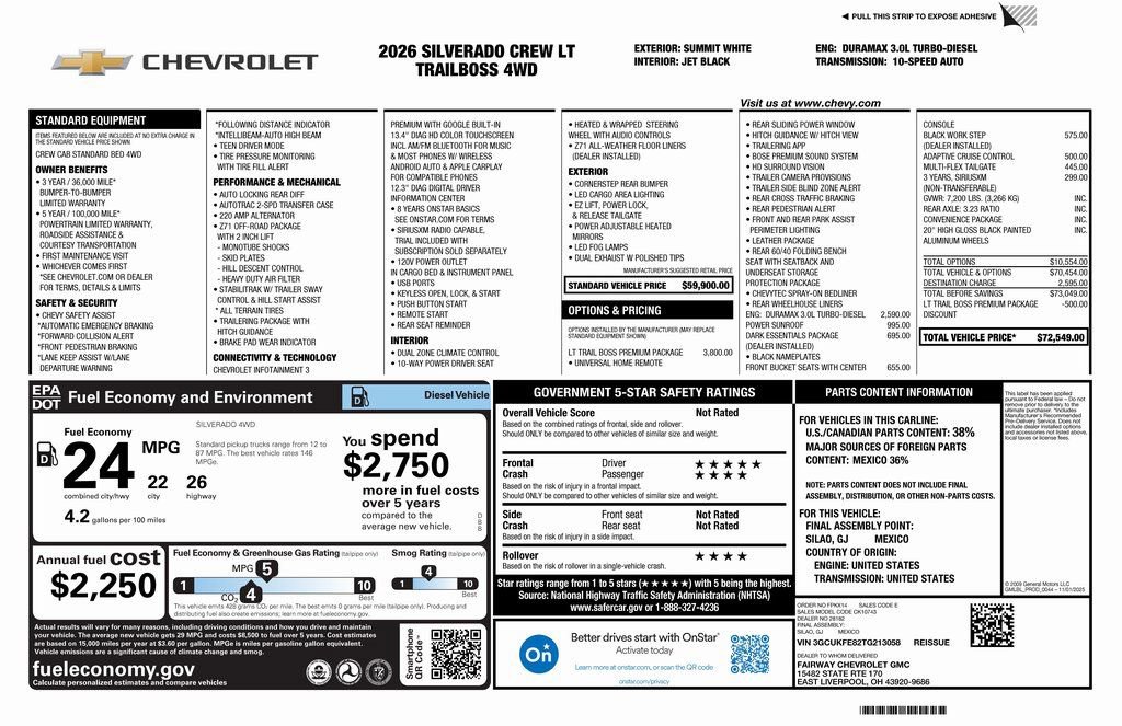 New 2026 Chevrolet Silverado 1500 LT Trail Boss w/ LT Trail Boss Premium Package image 4