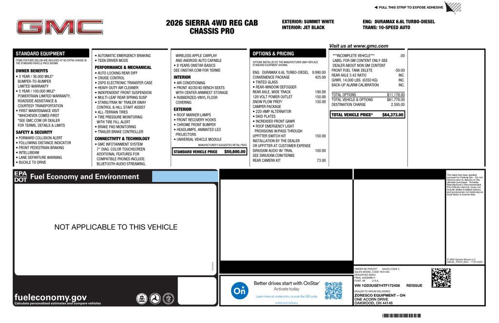 New 2026 GMC Sierra 3500 Pro w/ Convenience Package image 4