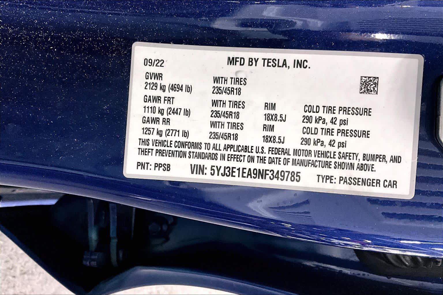 Used 2022 Tesla Model 3 RWD image 35