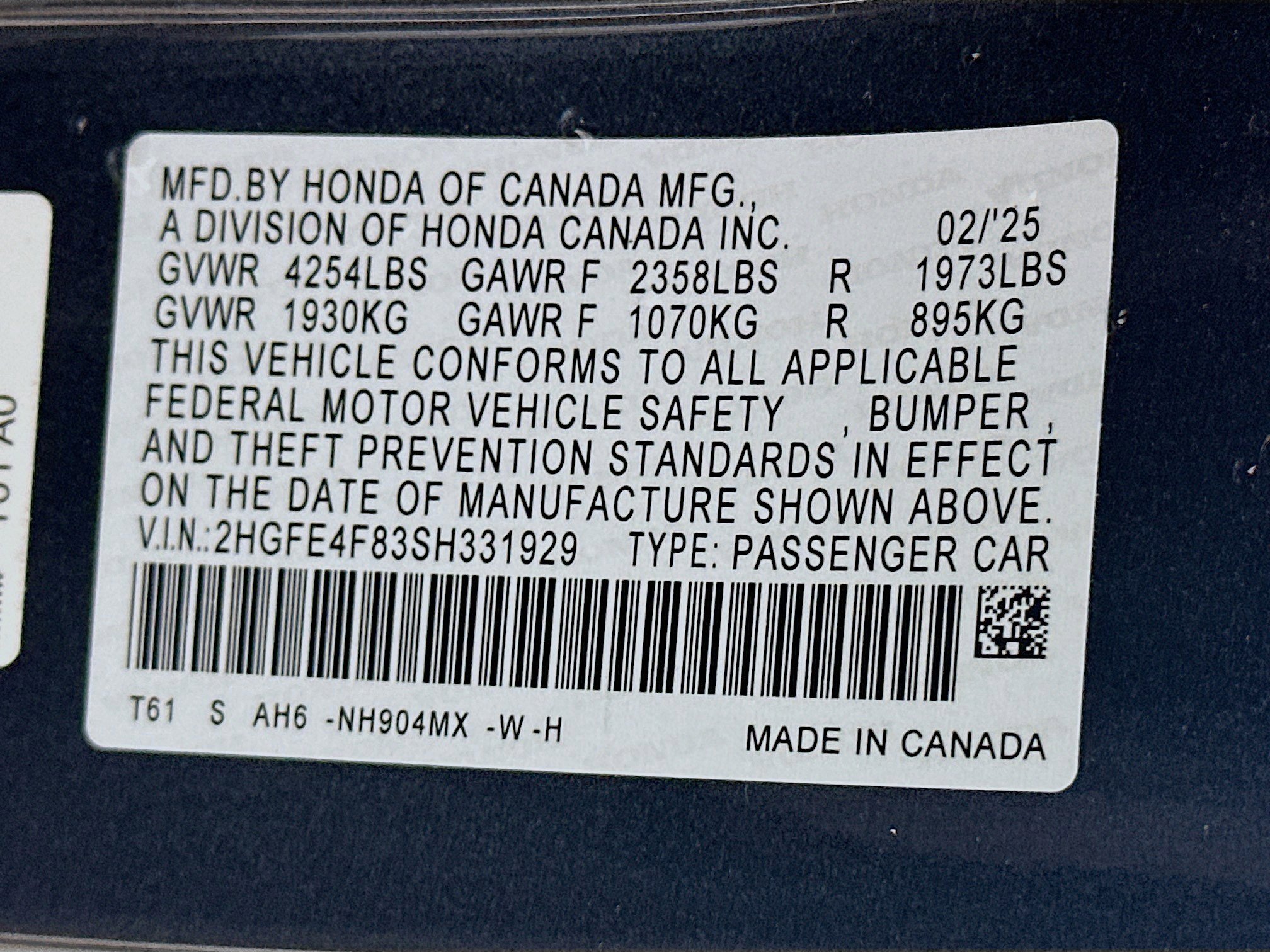 Used 2025 Honda Civic FWD Hybrid Sedan image 12