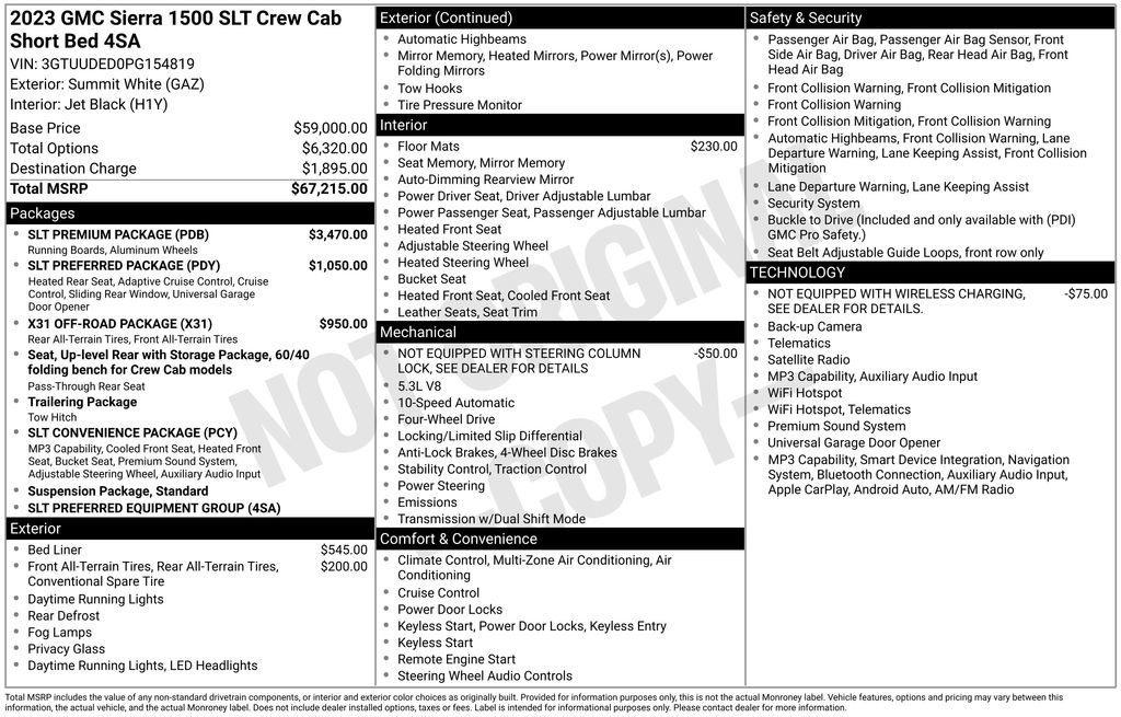 Certified 2023 GMC Sierra 1500 SLT w/ SLT Premium Package AWD/4WD image 13