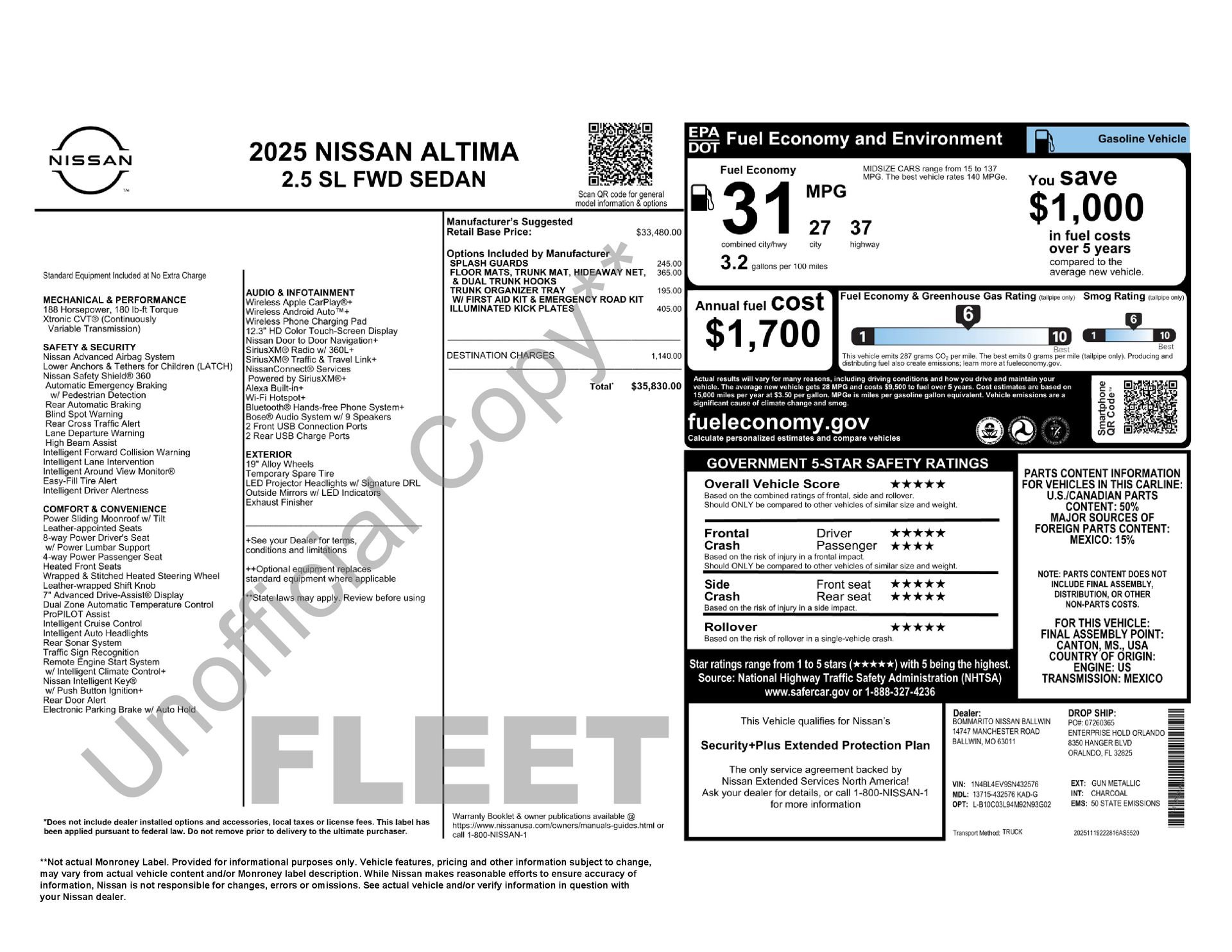 Used 2025 Nissan Altima 2.5 SL