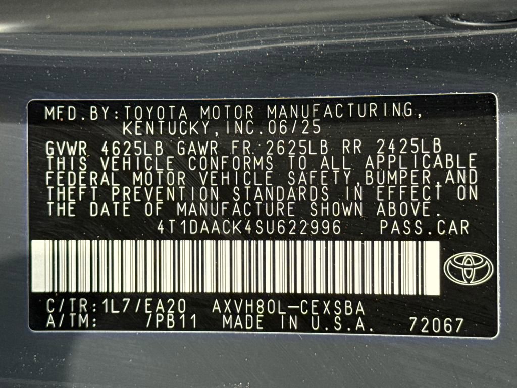 Certified 2025 Toyota Camry SE FWD image 30