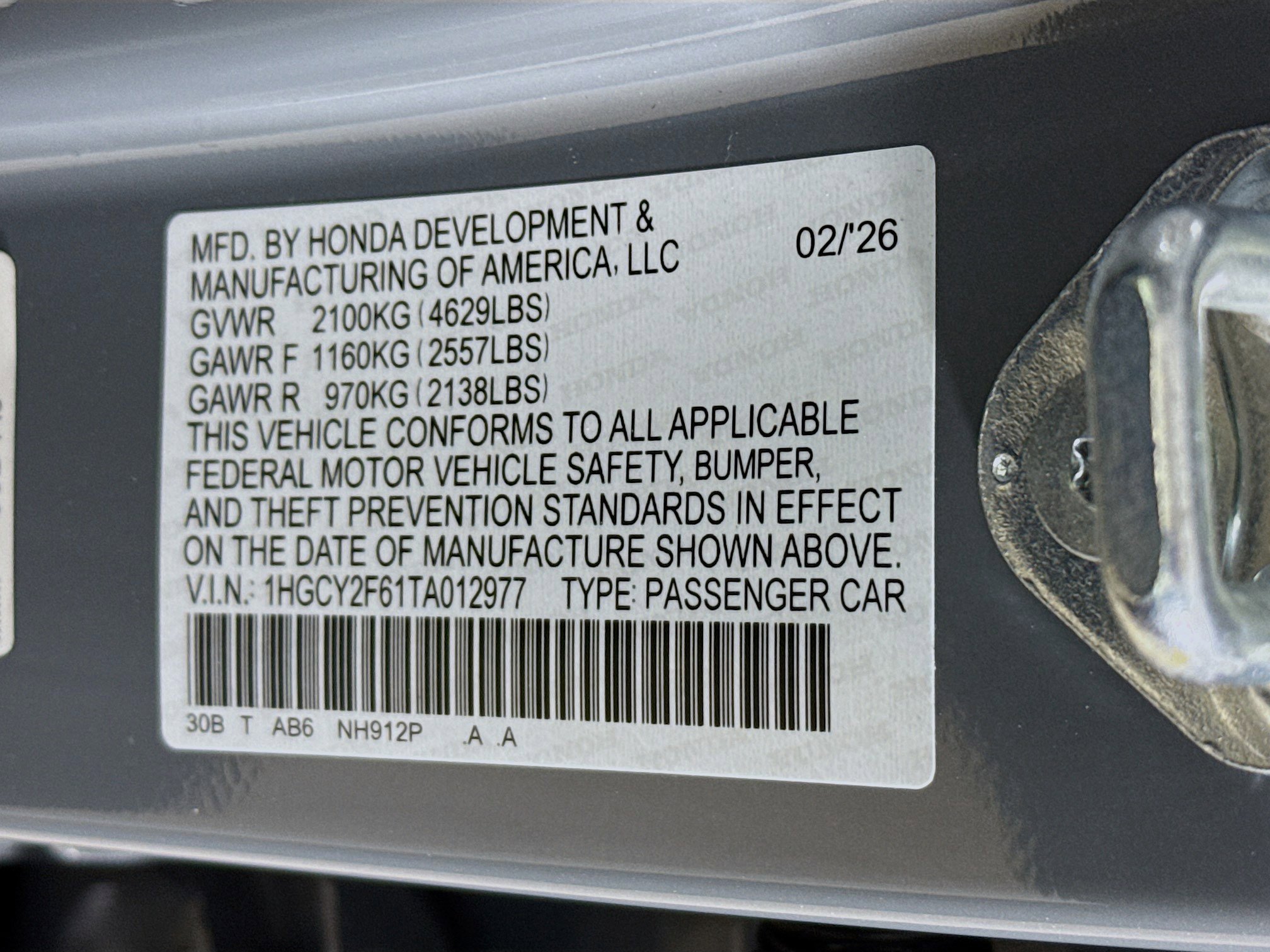 New 2026 Honda Accord EX-L image 37