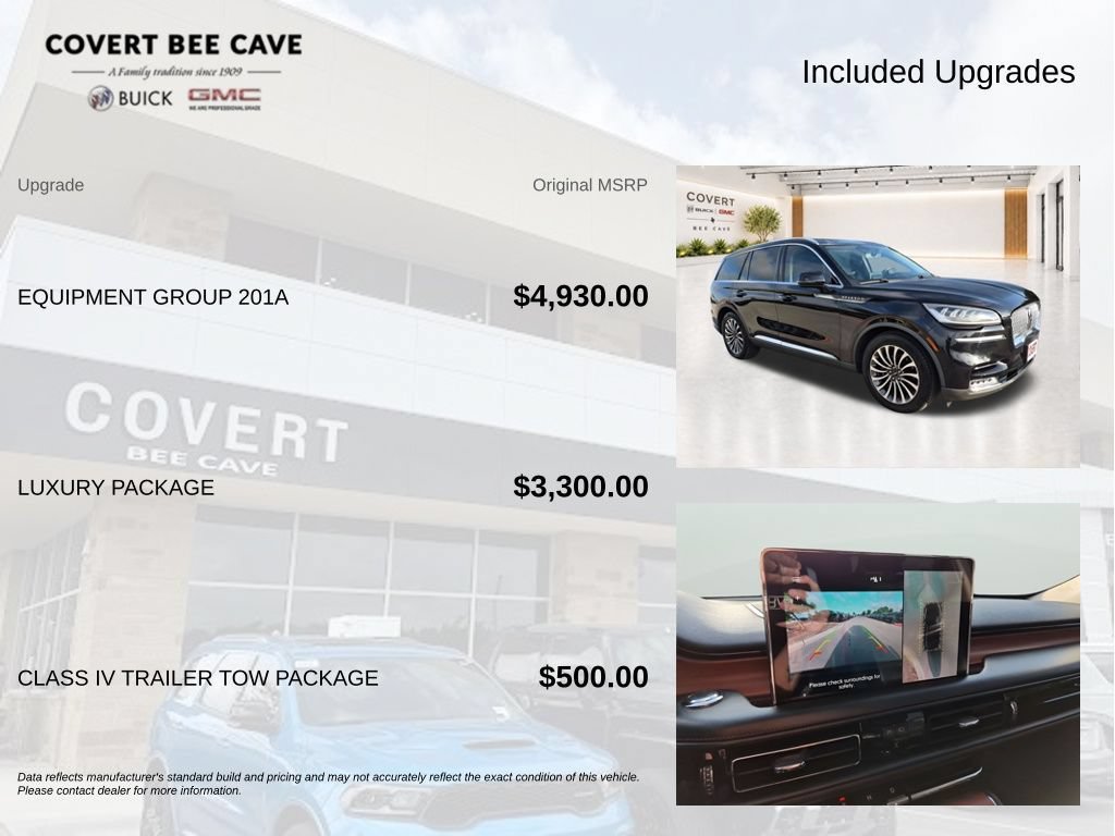 Used 2020 Lincoln Aviator Reserve w/ Equipment Group 201A RWD image 10