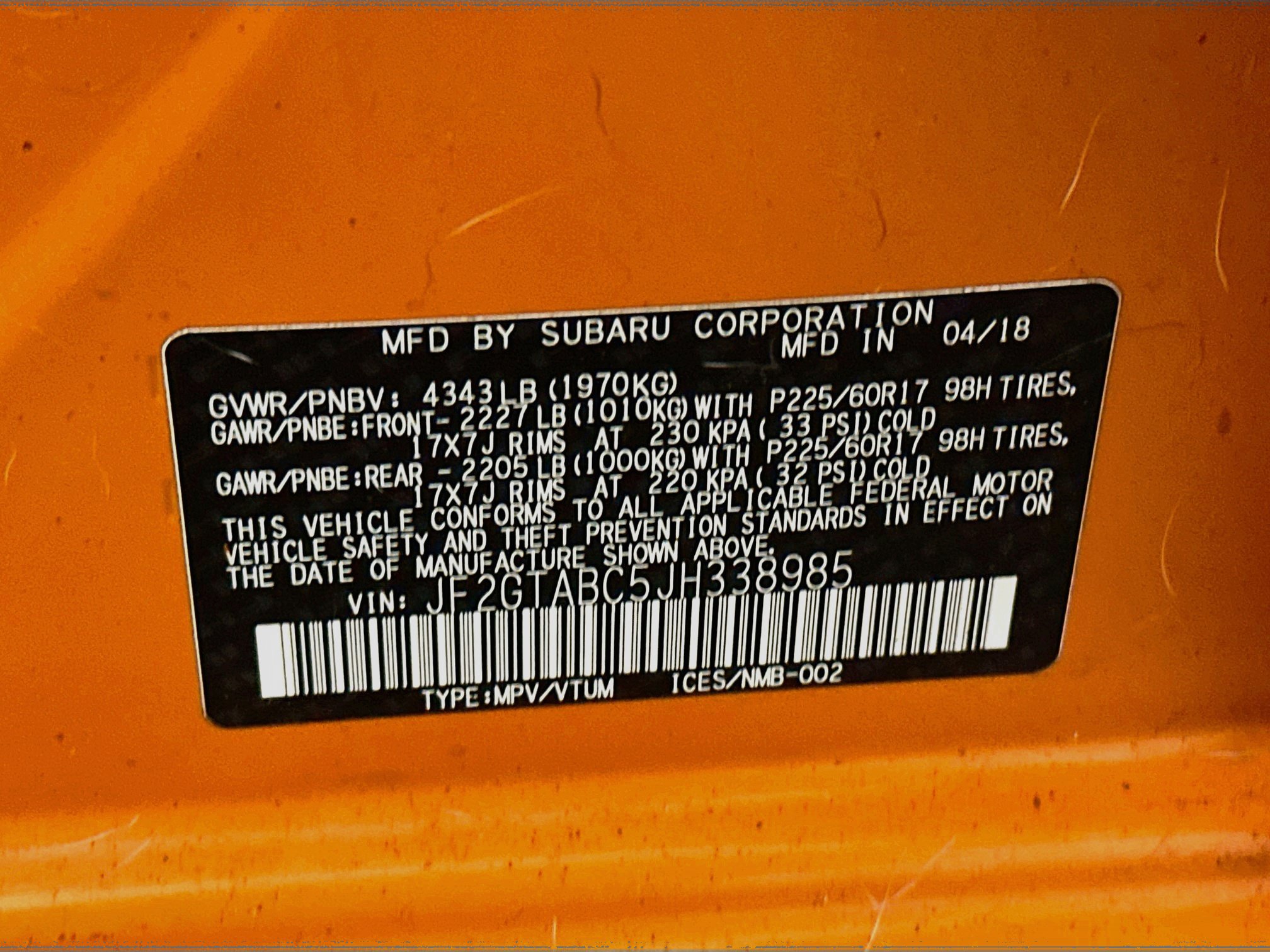 Used 2018 Subaru Crosstrek 2.0i Premium AWD/4WD image 12